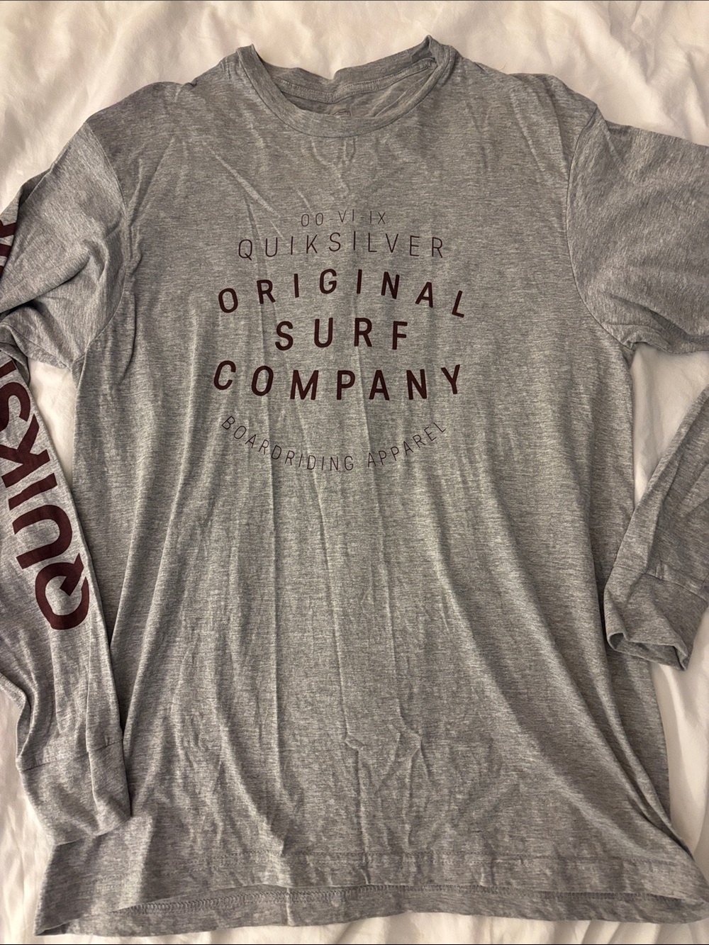 Long Sleeve QUIKSILVER Original Surf Company Unisex Shirt🏄‍♀️
